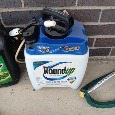 HAND LEAF GRABBERS, FULL WEED STOP, PARTIAL ROUNDUP, SPRINKLER