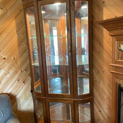 Corner Curio Cabinet (first floor)