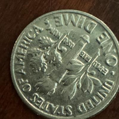 Penny reverse struck on a dime reverse rare