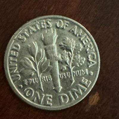 Penny reverse struck on a dime reverse rare