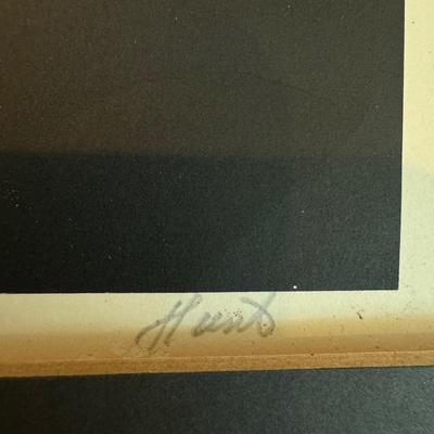 Vintage art painting numbered and signed 001/200