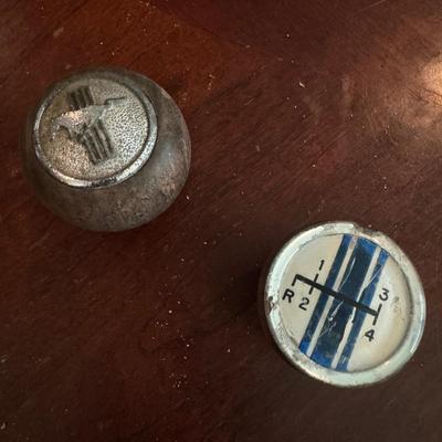 Vintage 1960s Ford Mustang gear shift knobs