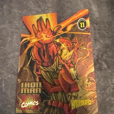 1996 Wizard PROMO CARD 11 Marvel Heroes Reborn IRON MAN CHROMIUM DIE CUT *S1