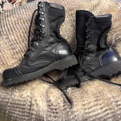 Uniform black boots size 6