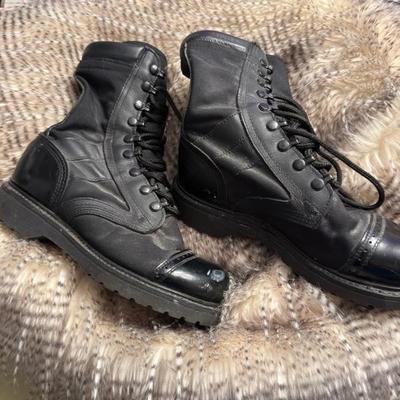 Uniform black boots size 6