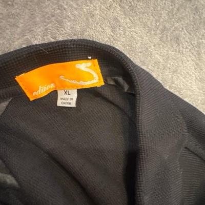 clothes men top shirt polo 100% rayon Edition real size XL black and white 