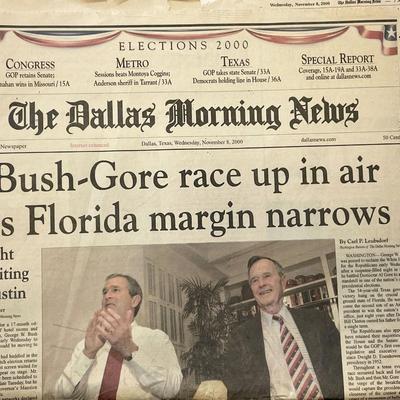 2000 The Dallas Morning News Original Vintage Newspaper