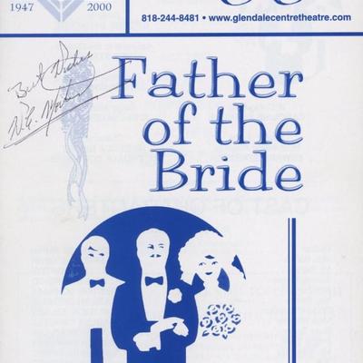 Father of the Bride W.C. Morton and Cast signed program