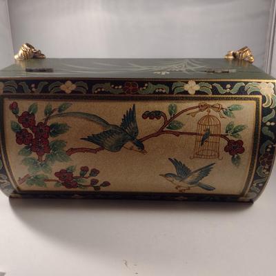 Well Made Decorative Storage Box- Bird and Floral Design