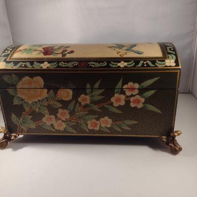 Well Made Decorative Storage Box- Bird and Floral Design