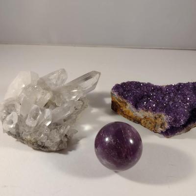 Natural Stone Specimens and Polished Orb