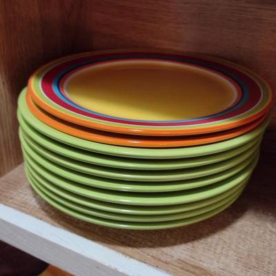 Collection of Kitchen Ware- Glass and Dinnerware, Bakeware, Appliances