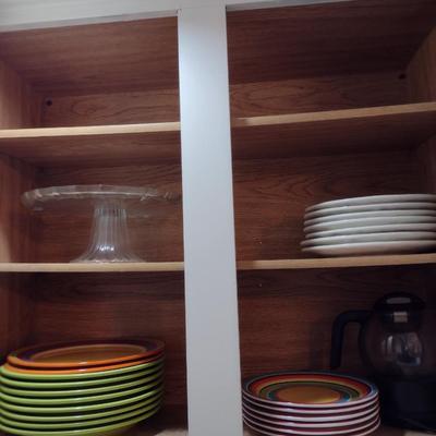 Collection of Kitchen Ware- Glass and Dinnerware, Bakeware, Appliances