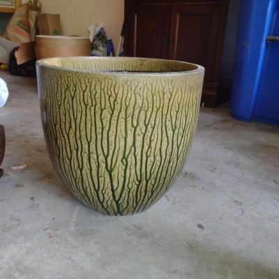 Large, Glazed Ceramic Planter Pot- Approx 16