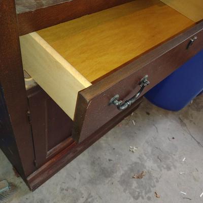 Broyhill Wood Finish Bookshelf/Storage Cabinet