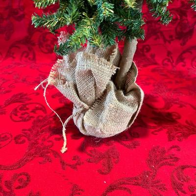 SANTA TREE TOPPER, TABLE TOP CHRISTMAS TREE AND HANGING MERRY CHRISTMAS SIGN