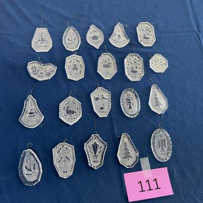 Vintage Waterford Crystal ornaments