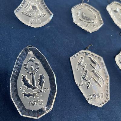 Vintage Waterford Crystal ornaments