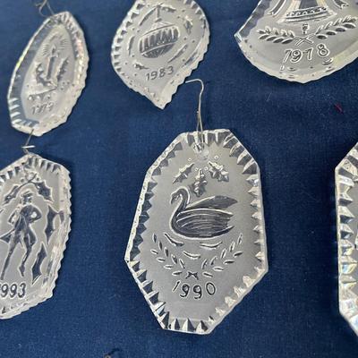 Vintage Waterford Crystal ornaments
