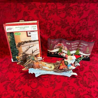 CHRISTMAS THEMED MANTLE/SHELF DECORATIONS