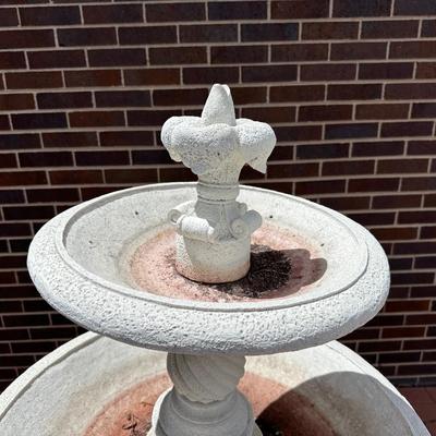 2 TIER RESIN LIKE WATER FOUNTAIN
