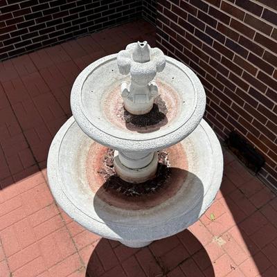 2 TIER RESIN LIKE WATER FOUNTAIN