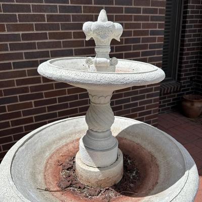 2 TIER RESIN LIKE WATER FOUNTAIN