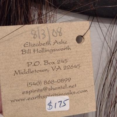 'Earth Spirits' Smiling Clay Sculpture with Natural Accents