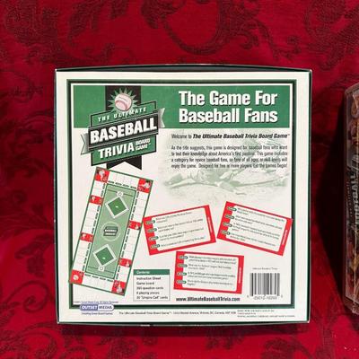 THE ULTIMATE BASEBALL TRIVIA AND THE ULTIMATE FOOTBALL TRIVIA BOARD GAMES