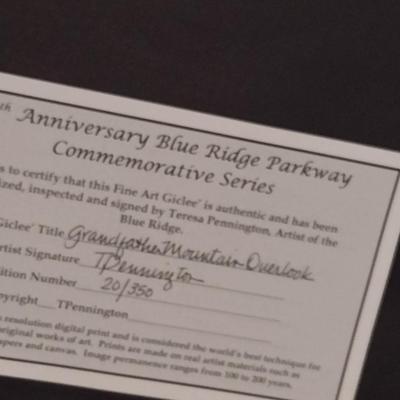 Framed Mountain Scene Giclee by Teresa Pennington- Signed and Numbered