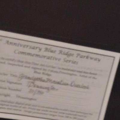 Framed Mountain Scene Giclee by Teresa Pennington- Signed and Numbered