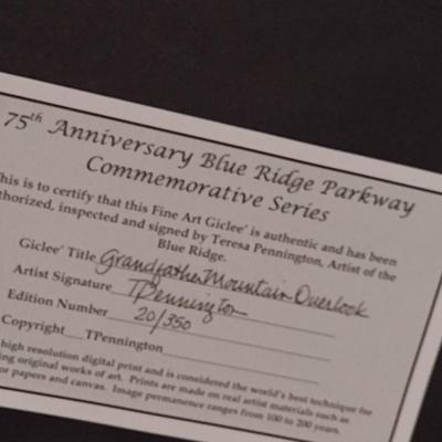 Framed Mountain Scene Giclee by Teresa Pennington- Signed and Numbered