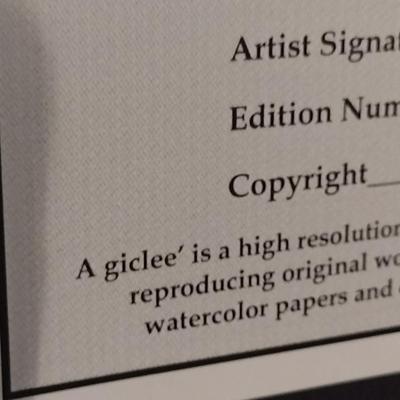 Framed Mountain Scene Giclee by Teresa Pennington- Signed and Numbered