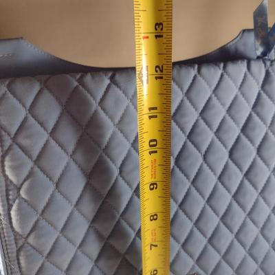 Vera Bradley Quilted Sky Blue Shoulder Bag with ID Case and Cosmetic Bag