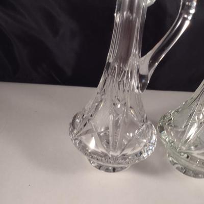 Pair of Crystal Cruets with Stoppers