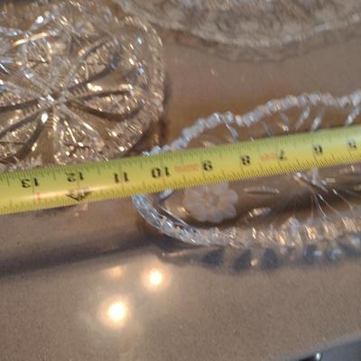 Collection of Assorted Glass and Crystal Serve Ware