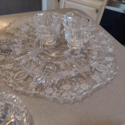 Collection of Assorted Glass and Crystal Serve Ware