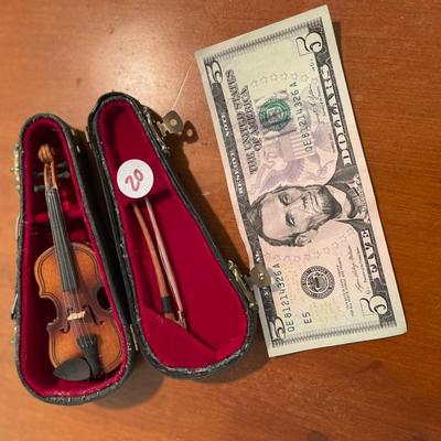 Miniature Violin in Case