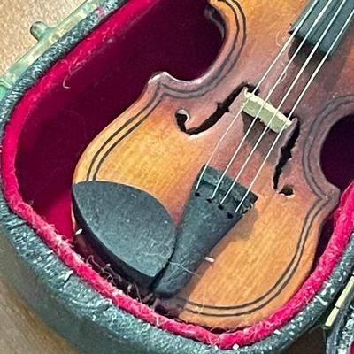 Miniature Violin in Case