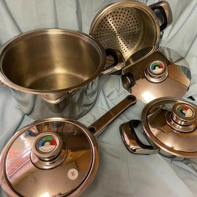 Four Piece Nutri-Stahl Cookware Set