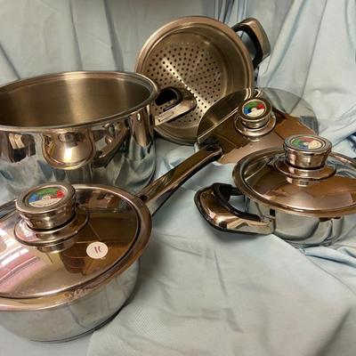 Four Piece Nutri-Stahl Cookware Set