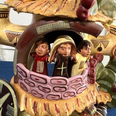Terra Cotta Christmas display