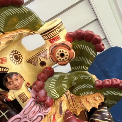 Terra Cotta Christmas display