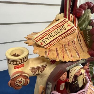 Terra Cotta Christmas display
