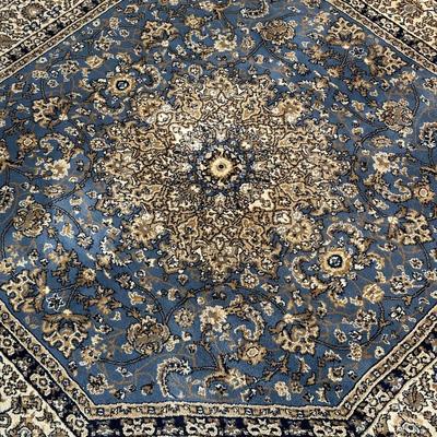 PERSIAN WEAVERS ELEGANCE SKY BLUE OCTAGON RUG
