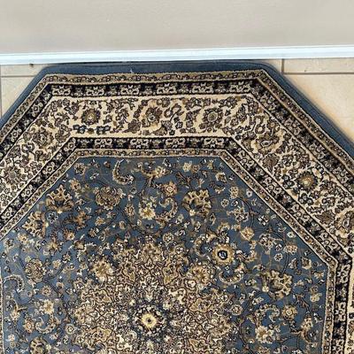 PERSIAN WEAVERS ELEGANCE SKY BLUE OCTAGON RUG