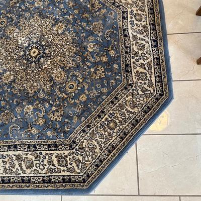PERSIAN WEAVERS ELEGANCE SKY BLUE OCTAGON RUG