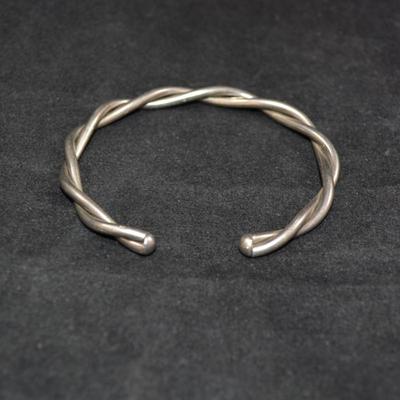 Twisted 925 Sterling Cuff Bracelet 12.6g