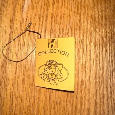 RF COLLECTION PORCELAIN DOLL AND HAND CROCHETED BED PILLOW DOLL