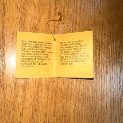 RF COLLECTION PORCELAIN DOLL AND HAND CROCHETED BED PILLOW DOLL